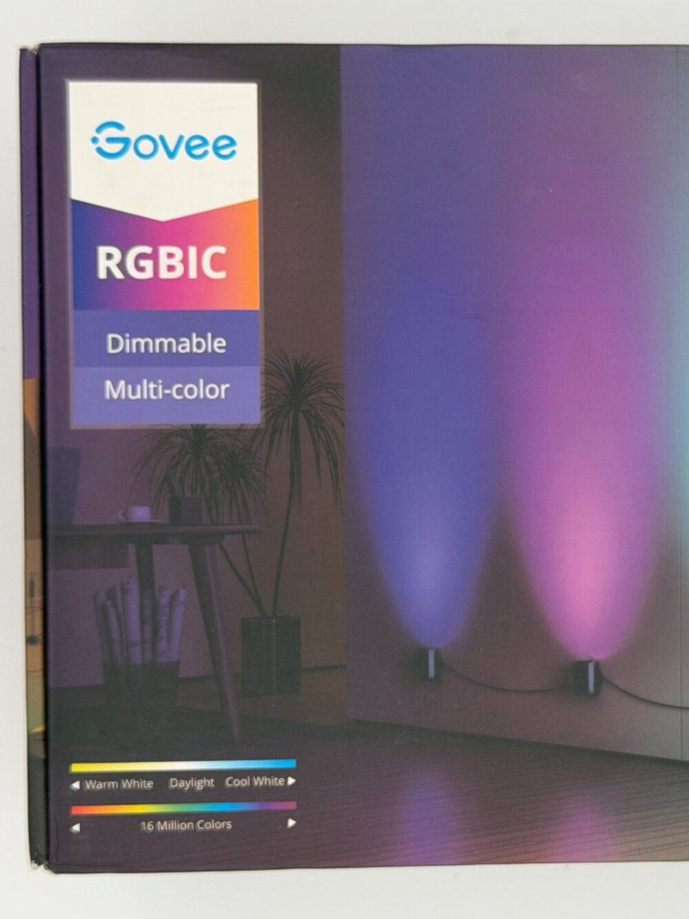 Govee H6087 RGBIC Smart Wall Sconce Lights 4-Pack Open Box
